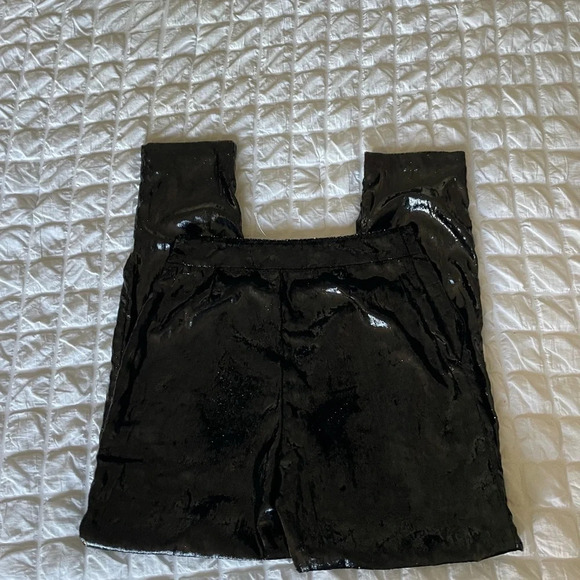 RtA Taja black fuzzy textured pants - Picture 10 of 12